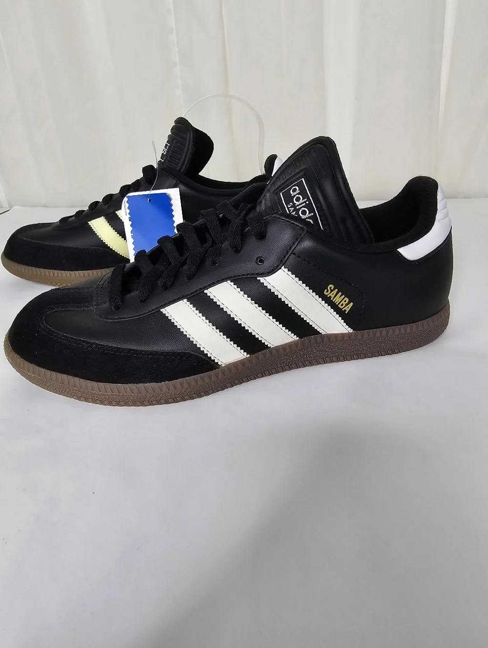 Adidas Samba Classic Sneaker Black White Retro Men's 8 NEW